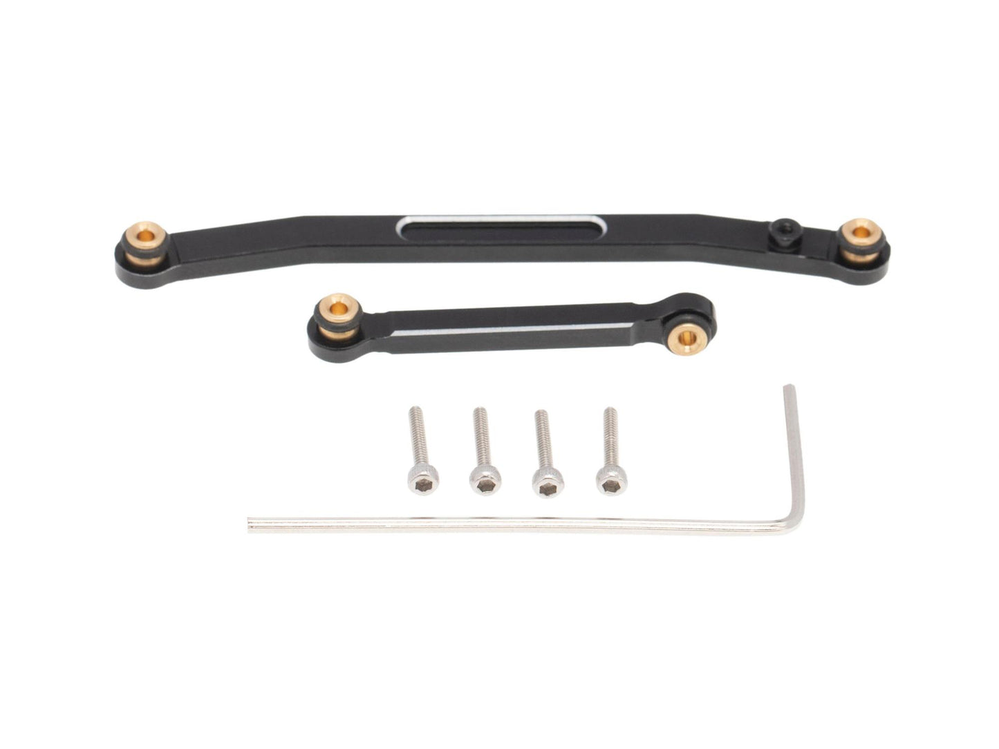 RC Overhaul Steering Link Set Blk Alloy AX/SCX24 AX008