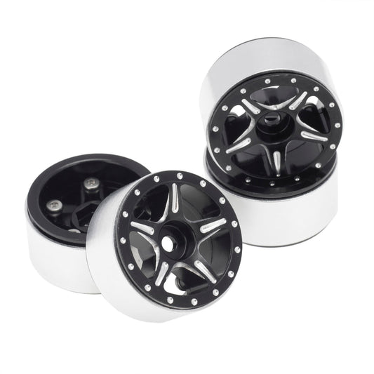 RC Overhaul 5 Spoke B'lock Alum Wheels 4pcs SCX24 AX011