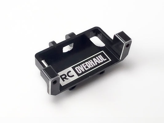 RC Overhaul Servo Mount Black Aluminum SCX24 AX018