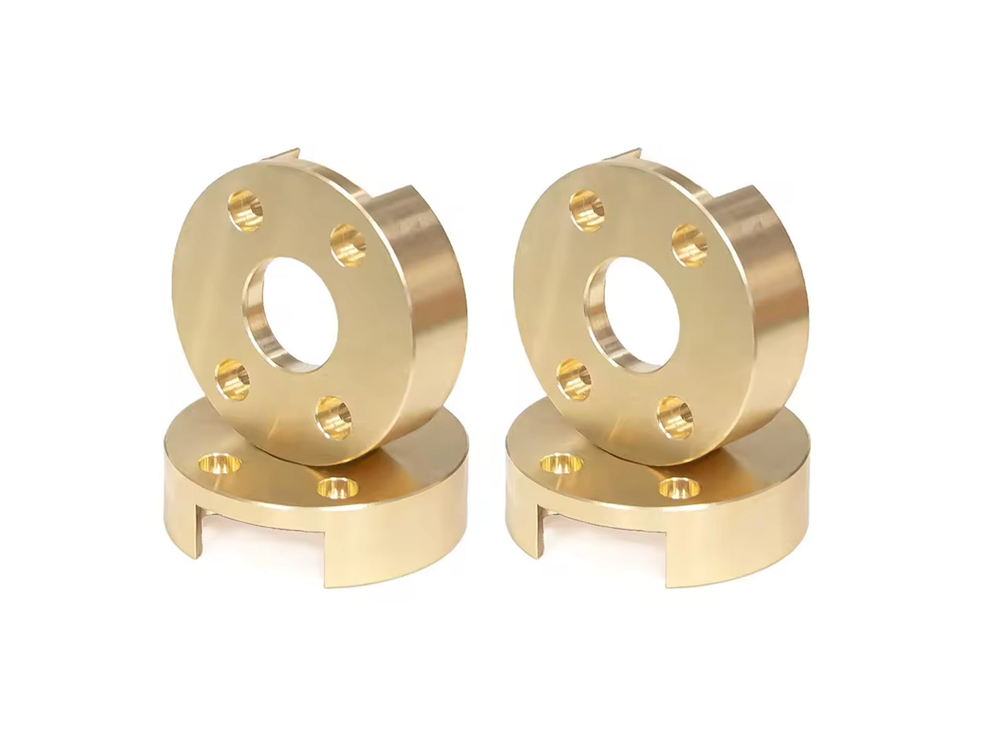 RC Overhaul Fr & Rr Axle Counterweight, Gilamon. Brass Pk4 1:8 RCO-AX039