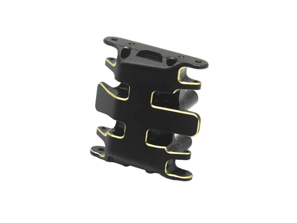 RC Overhaul Centre Skid and Mount Plate, Black Brass SCX30 RCO-AX041