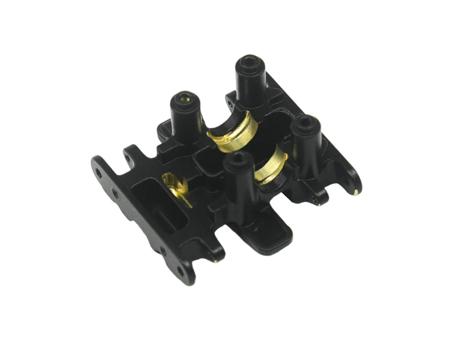 RC Overhaul Centre Skid and Mount Plate, Black Brass SCX30 RCO-AX041