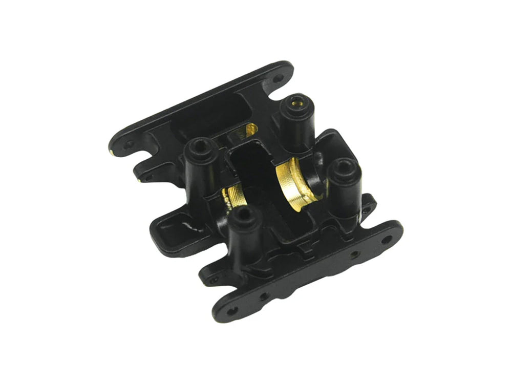 RC Overhaul Centre Skid and Mount Plate, Black Brass SCX30 RCO-AX041
