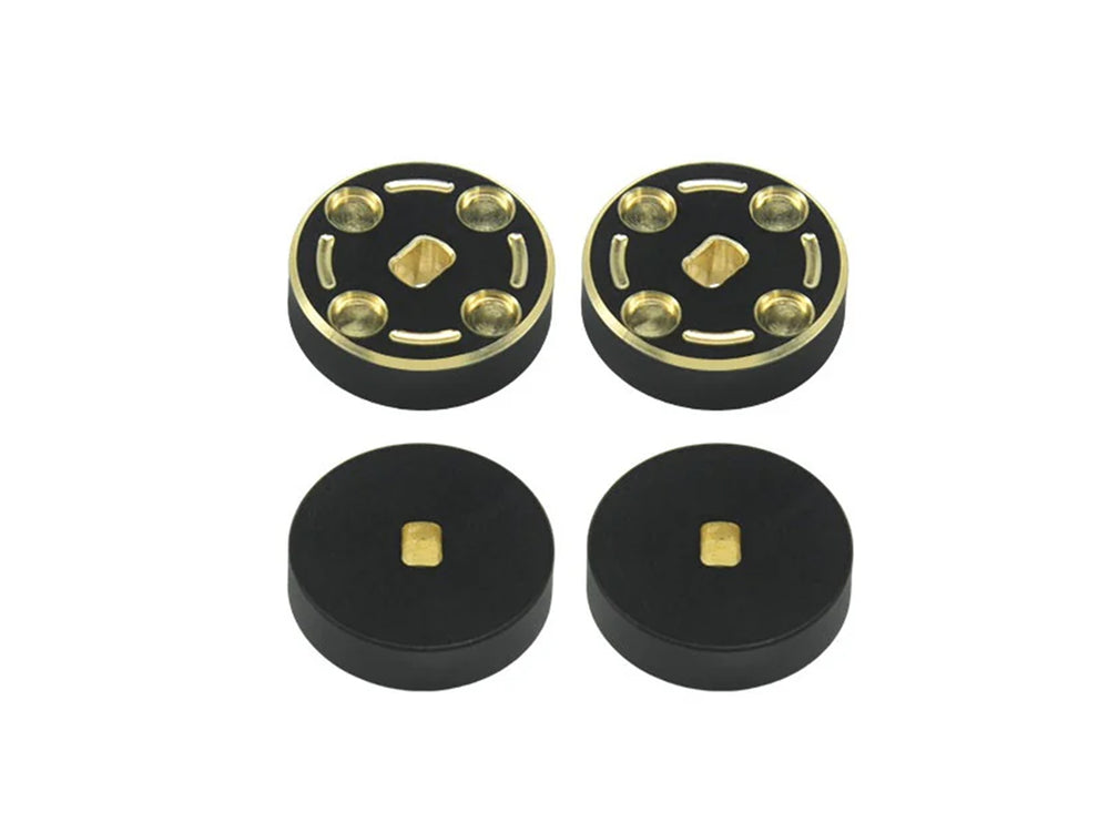 RC Overhaul Axle Weight, Black Brass +4mm, 4pcs SCX30 RCO-AX046