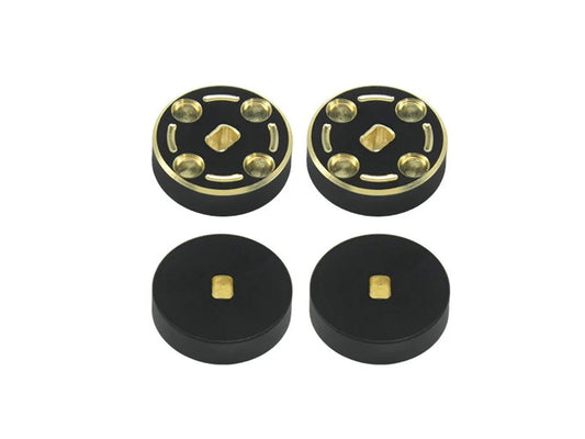 RC Overhaul Axle Weight, Black Brass +4mm, 4pcs SCX30 RCO-AX046
