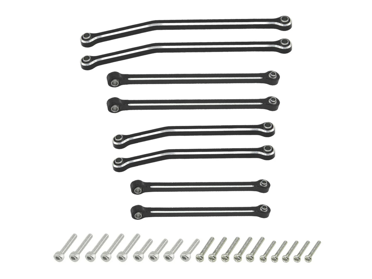 RC Overhaul Aluminium Drag Link Set, Black SCX30 RCO-AX048