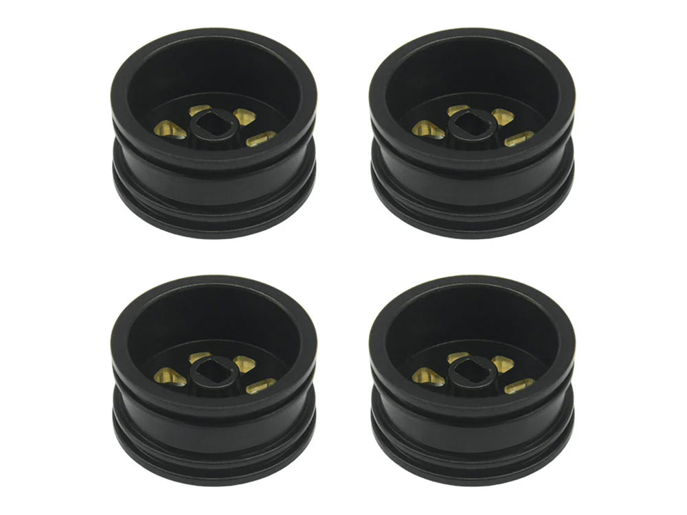 RC Overhaul Wheel Set, Black Brass 4pcs SCX30 RCO-AX049