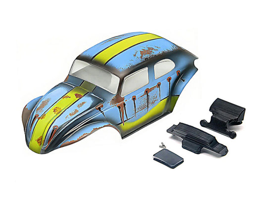 RC Overhaul Beetle Body, Blue Aged Hand Painted SCX30 RCO-AX063B