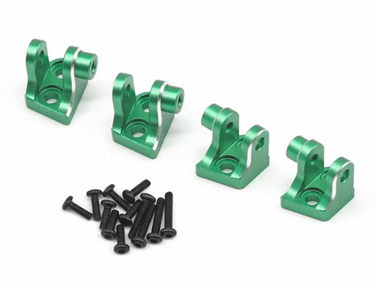 RC Overhaul Axle Link Mount Fr & Rr Green Alum 4pcs, LMT Mini RCO-LOS03G
