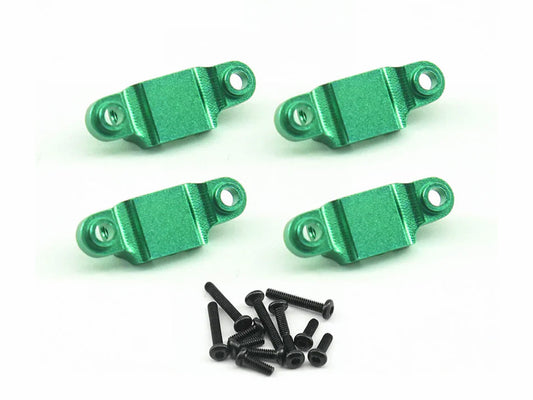 RC Overhaul Lower Shock Mount Green Alum 4pcs, LMT Mini RCO-LOS06G