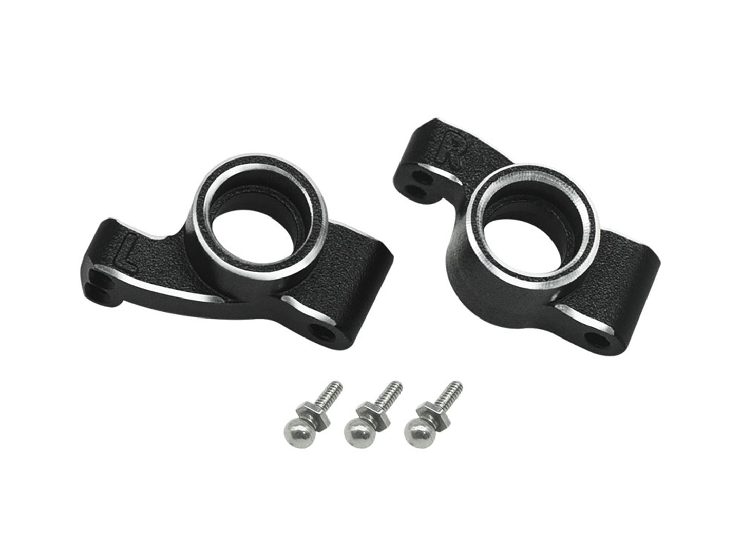 RC Overhaul Aluminum Rear Hubs: Micro-B RCO-LOS09BK