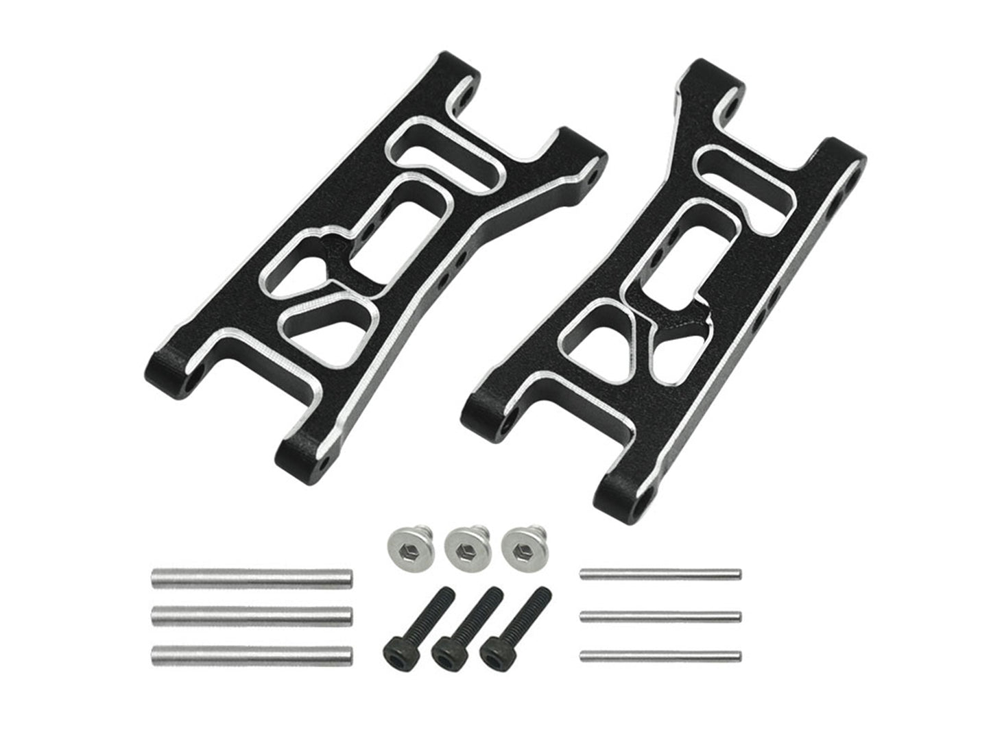 RC Overhaul Aluminum Front Lower Arms: Micro-B RCO-LOS10BK