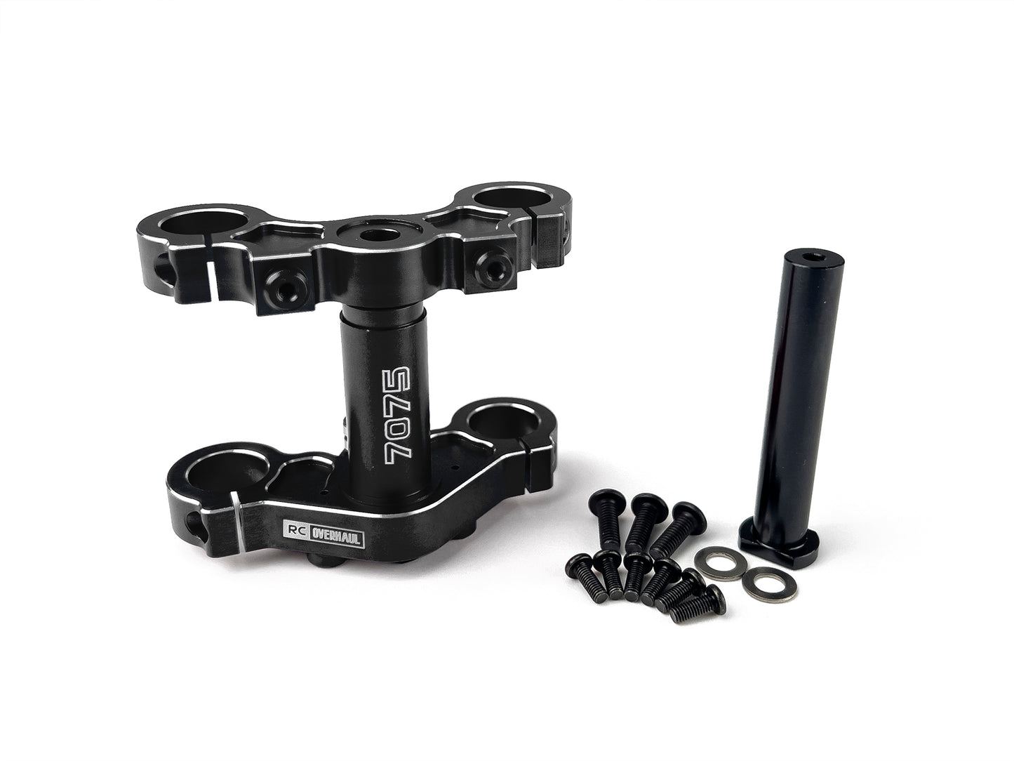 RC Overhaul Aluminum Triple Clamp Set, Promoto, Black MX03BK