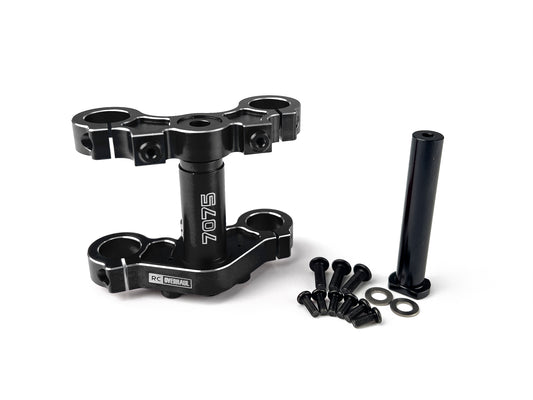 RC Overhaul Aluminum Triple Clamp Set, Promoto, Black MX03BK