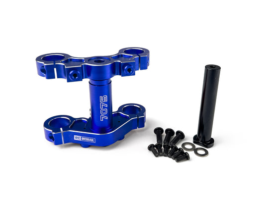 RC Overhaul Aluminum Triple Clamp Set, Promoto, Blue MX03BL