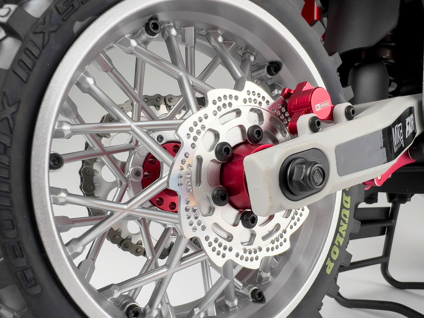 RC Overhaul Aluminium Rear Brake Disc, Promoto, Silver RCO-MX08S