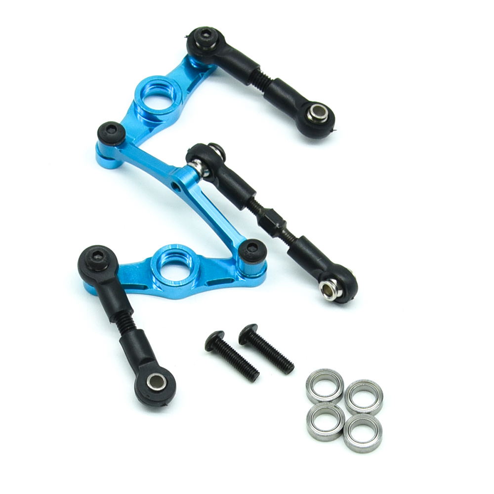 RC Overhaul Steering Set w/Adj Track Rods Blue Aluminum TT01 RCO-TAM01BL