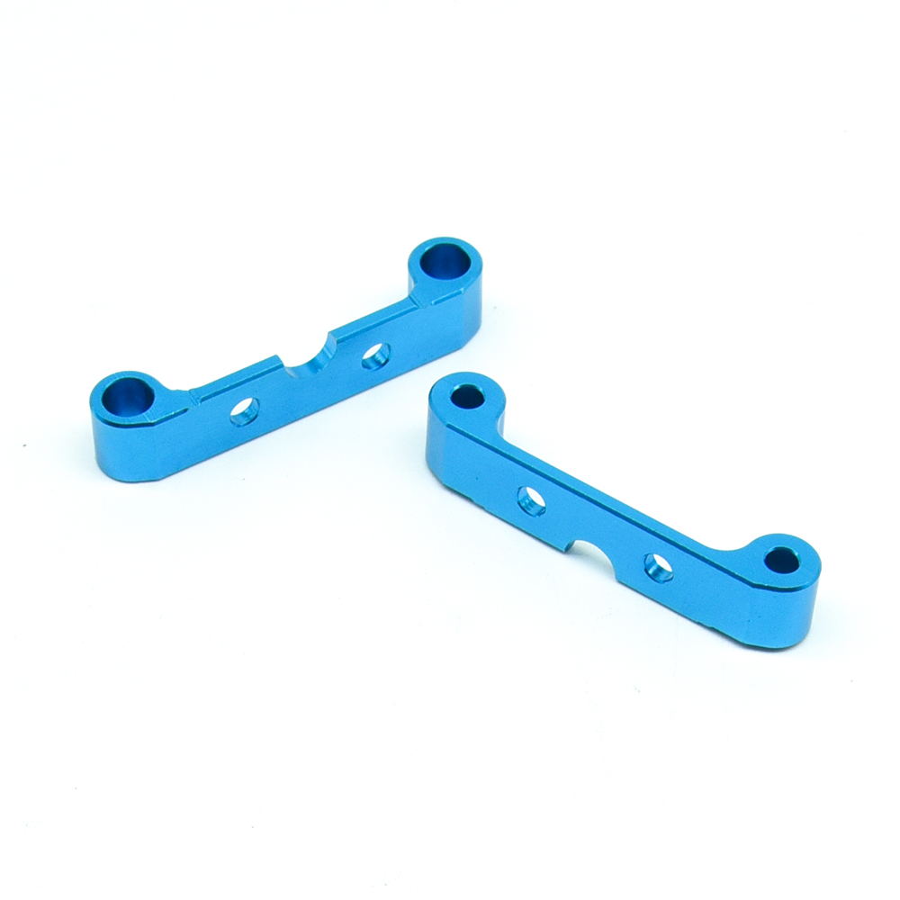 RC Overhaul Sus Arm Mount Fr & Rr Blue Aluminum TT01 RCO-TAM02