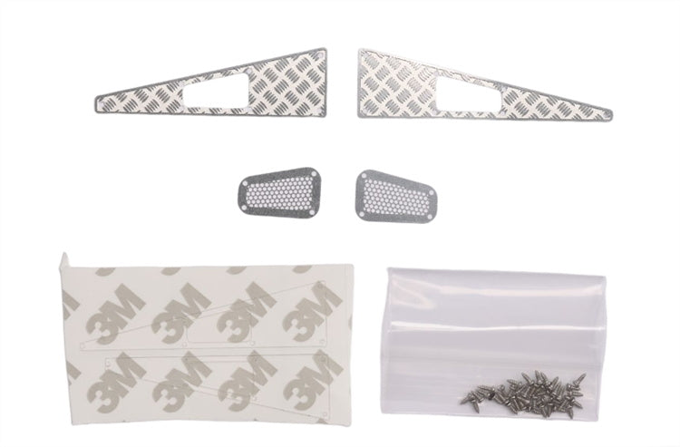 RC Overhaul Hood Trim Fittings Silver for TRX-4M TRX017S
