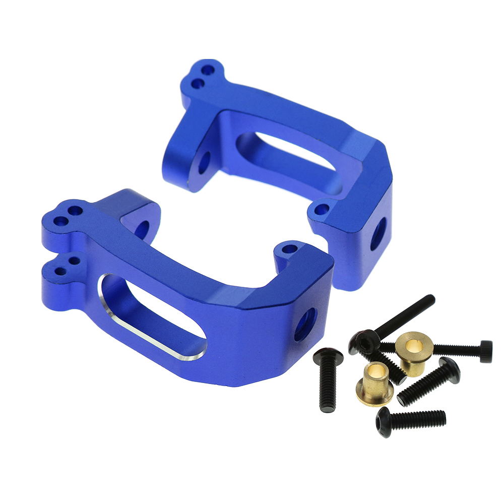 RC Overhaul Hub Carrier Fr Blue Aluminum (Pr) for Sledge TRX030
