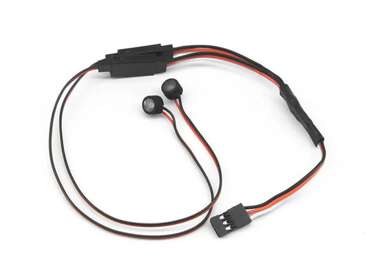 RC Overhaul LED Set Round front lamps w / Covers TRX-4M Defender RCO-TRX038