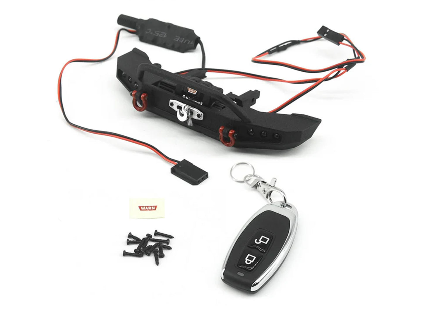 RC Overhaul Bumper w/LEDS , Winch & Remote TRX-4M Bronco RCO-TRX042