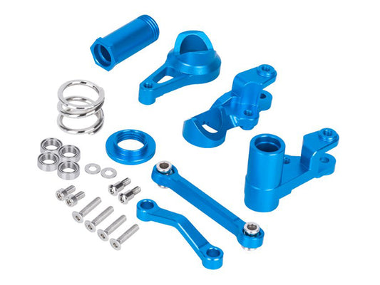 RC Overhaul Servo Saver Assy, Blue Alum, 4x4 Slash BL-2S RCO-TRX046