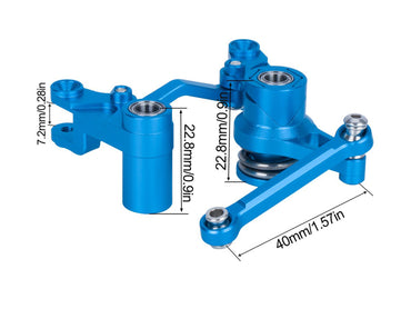 RC Overhaul Servo Saver Assy, Blue Alum, 4x4 Slash BL-2S RCO-TRX046