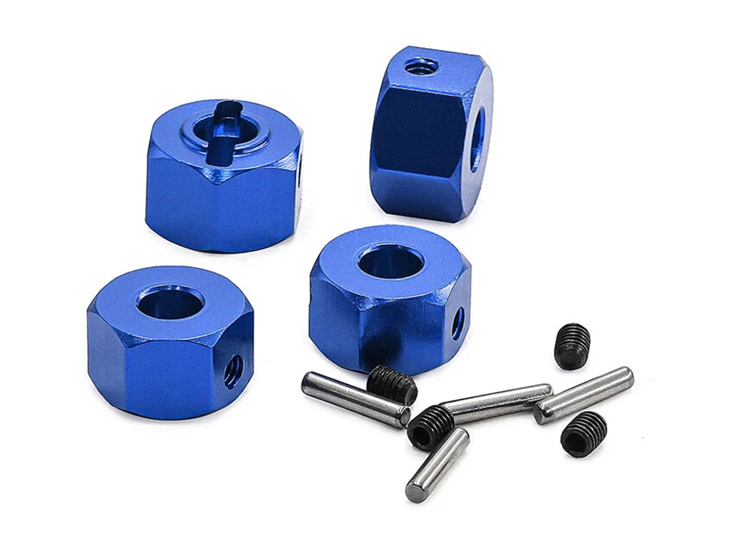 RC Overhaul Aluminium Hex Drive (pk4), Blue, Traxxas Mini Maxx RCO-TRX048BL