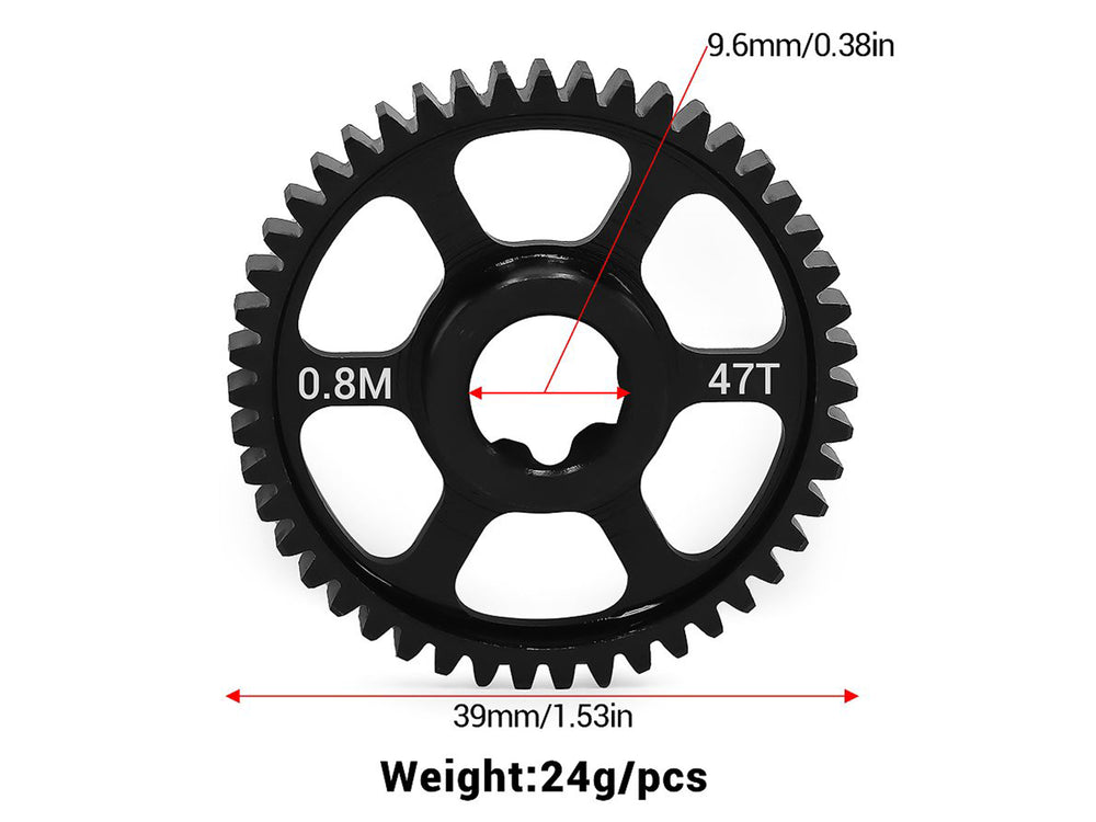 RC Overhaul Steel Spur Gear 47T (0.8M), Mini Max RCO-TRX049