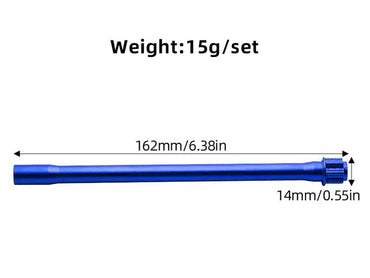 RC Overhaul Alu. Center Drive Shaft, Mini Max, Blue RCO-TRX050B