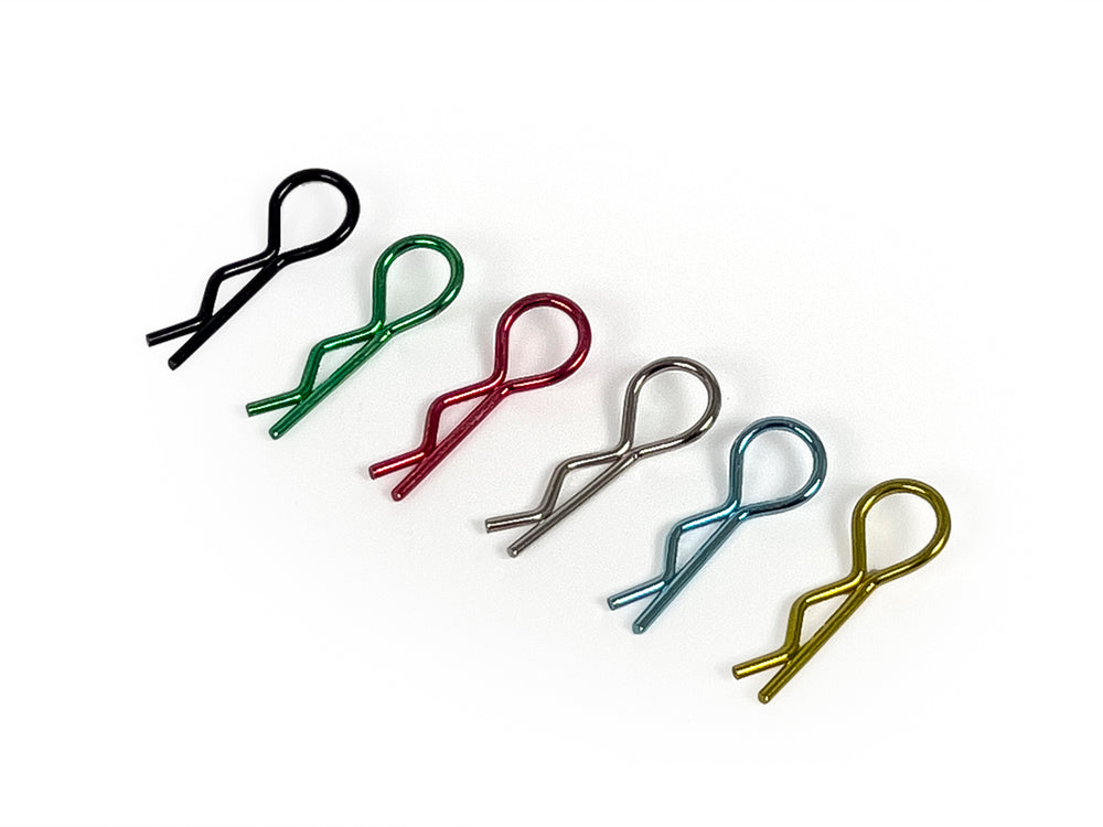RC Overhaul Body Clips 1/10th (30pcs x 6 mixed colours) RCO-UN006COL