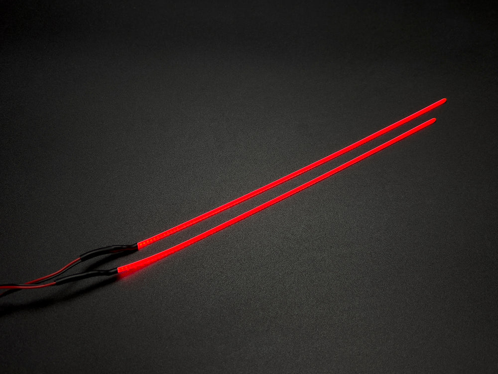 RC Overhaul LED Light Line Pair, 18cm Red RCO-UN018R