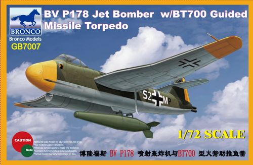 Bronco Models GB7007 Bv-P.178 Jet Dive Bomber with BT700 Missile 1:72