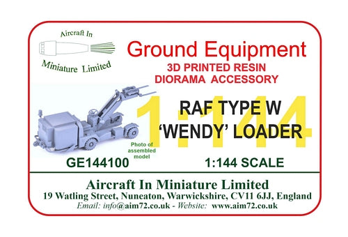 AIM - Ground Equipment GE144100 1:144 RAF Type W "Wendy" Loader.