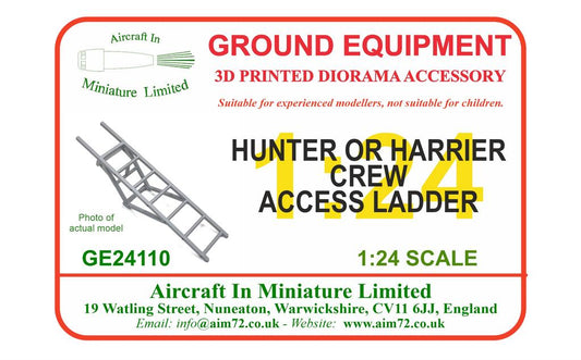 AIM Ground Equipment GE24110 1:24 Hawker Hunter F.6 BAe Harrier GR.3 Crew Ladder