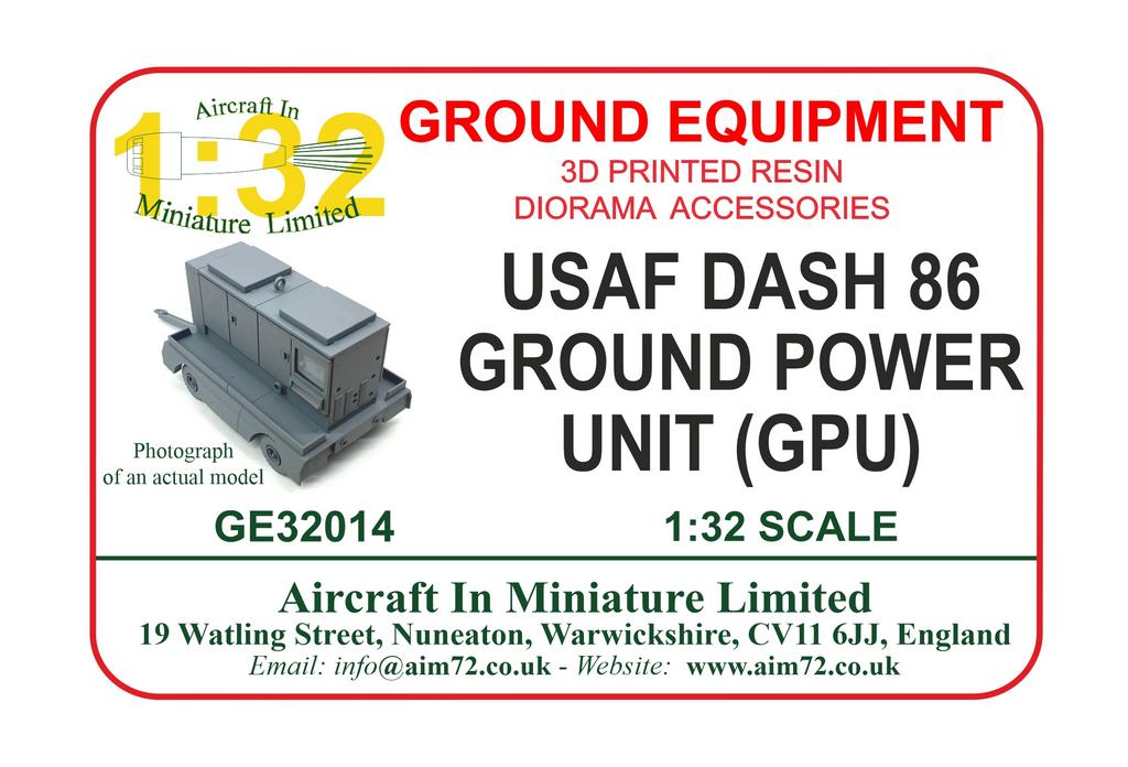 AIM Ground Equipment GE32014 Dash 86 USAF Ground Power Unit 1:32