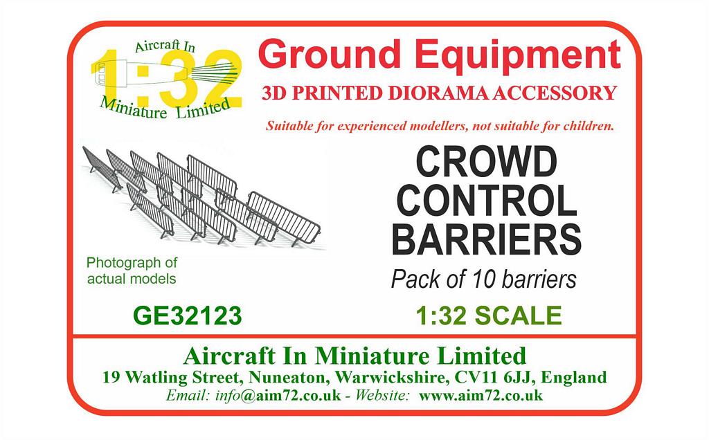 AIM - Ground Equipment GE32123 1:32 Crowd Control Barriers