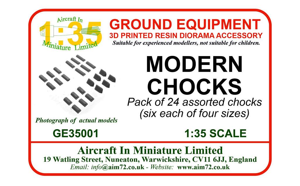 AIM - Ground Equipment GE35001 1:35 Modern Wheel Chocks