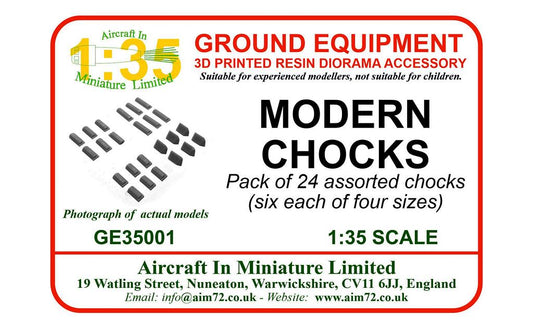 AIM - Ground Equipment GE35001 1:35 Modern Wheel Chocks