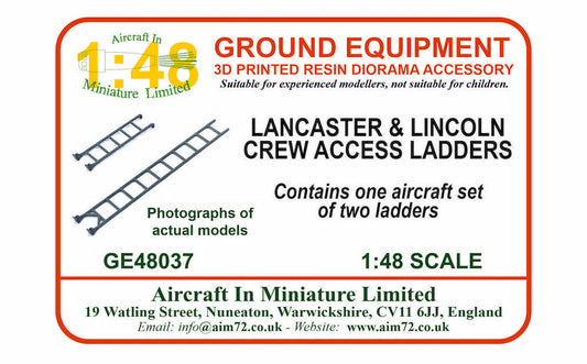 AIM - Ground Equipment GE48037 1:48 Avro Lancaster and Lincoln crew ladders