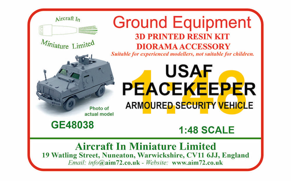AIM Ground Equipment GE48038 USAF Peacekeeper Armoured Security Vehicle 1:48