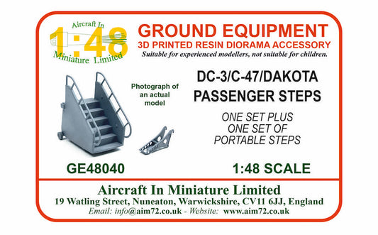 AIM Ground Equipment GE48040 DC-3/C-47/Dakota Passenger Steps 1:48