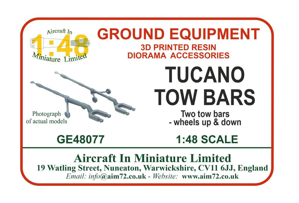 AIM - Ground Equipment GE48077 1:48 Shorts Tucano tow bar.
