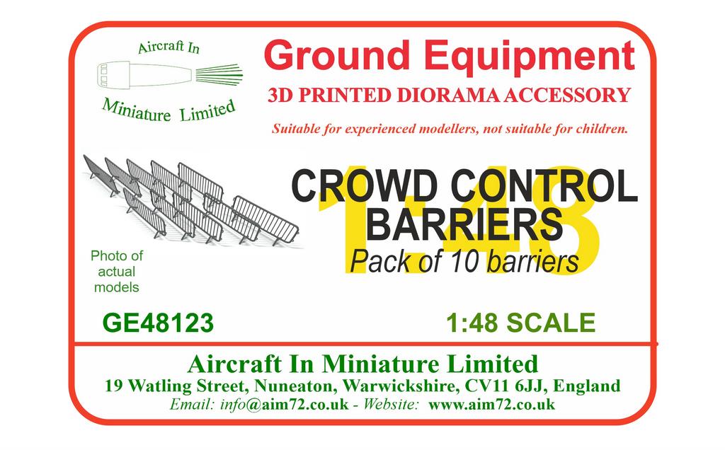 AIM - Ground Equipment GE48123 1:48 Crowd Control Barriers