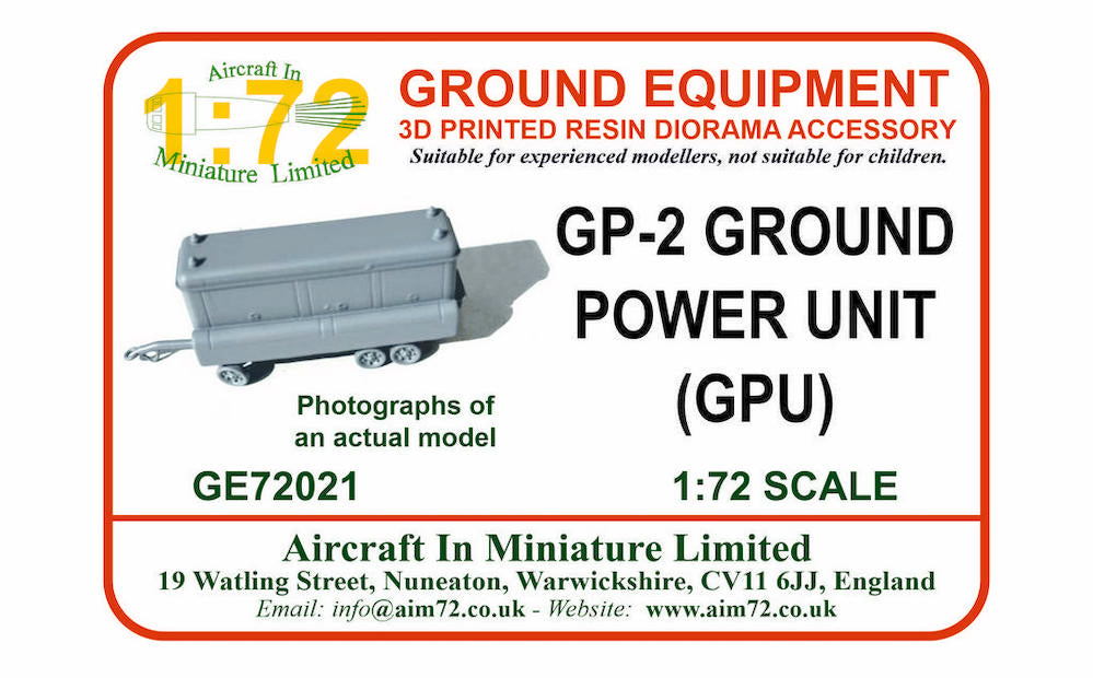 AIM - Ground Equipment GE72021 1:72 GP-2 Ground Power Unit