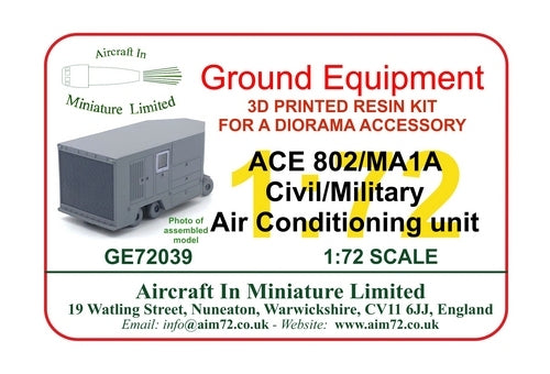 AIM - Ground Equipment GE72039 1:72 ACE 802/MA1A Civil/Military Air Conditioning