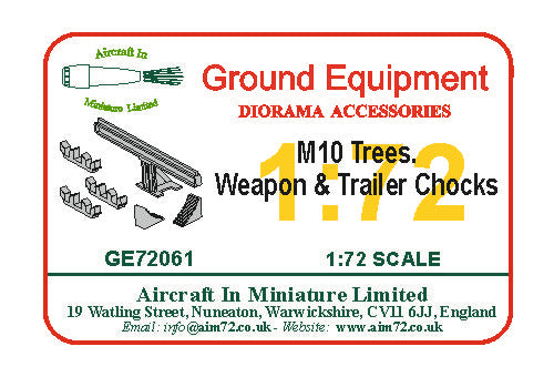 AIM Ground Equipment GE72061 1:72 M10 trees weapons wheels chock accessory set