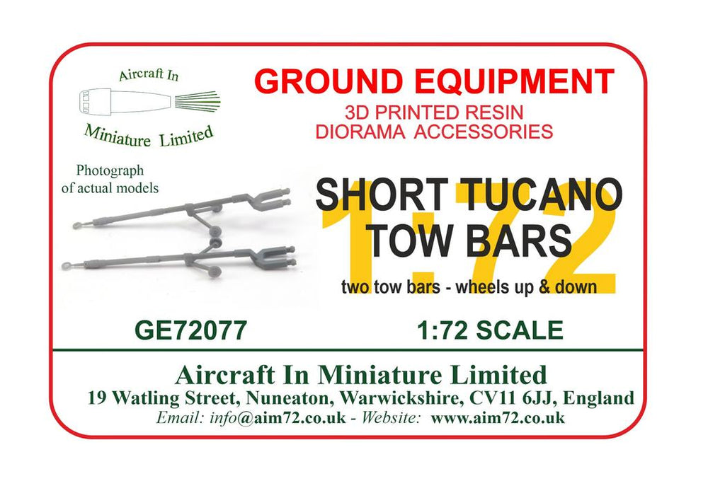 AIM Ground Equipment GE72077 Tucano Tow Bars (2-Pack) 1:72