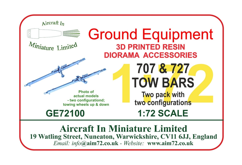 AIM - Ground Equipment GE72080 1:72 Boeing 707 and 727 Tow bars